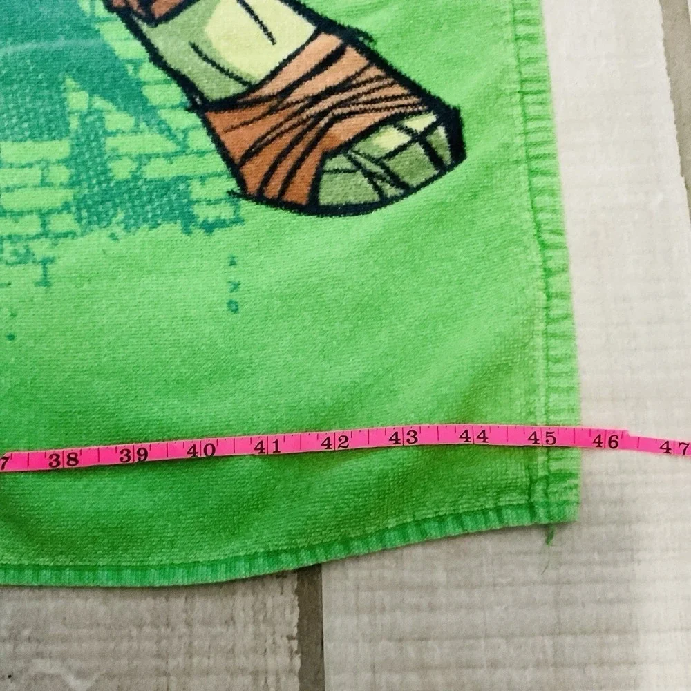 Vintage Hooded Teenage Mutant Ninja Turtles TMNT Towel Beach Bath Nickelodeon 45